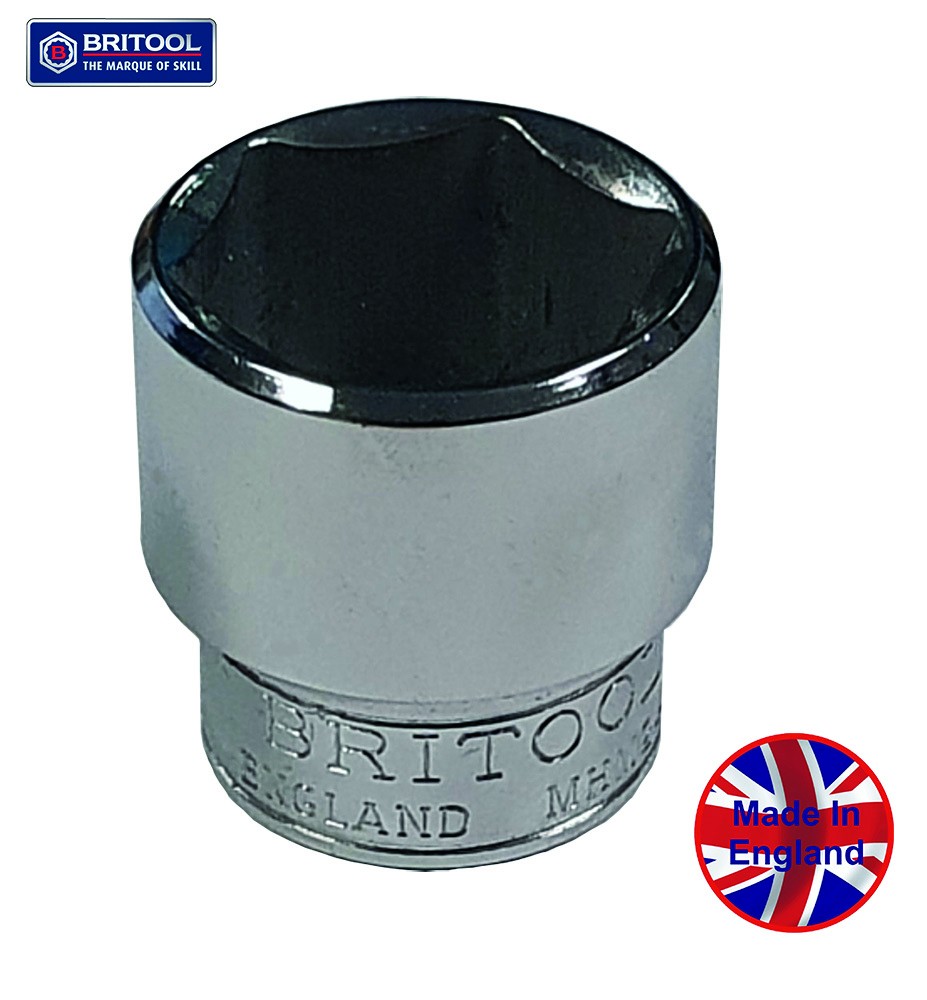 BRITOOL ENGLAND SOCKET 3/8" SQ DR 20MM HEXAGON PROFILE MHM20A MADE IN UK!