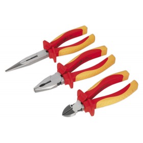 PLIERS SET 3PC VDE APPROVED FROM SEALEY AK83452 SYP