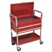 TROLLEY 2-LEVEL HEAVY-DUTY WITH LOCKABLE TOP & 2 DRAWERS FROM SEALEY CX1042D SYD